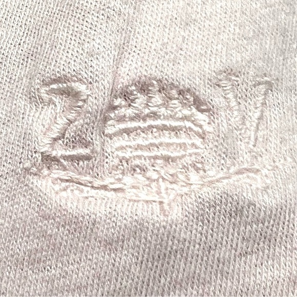 Zadig & Voltaire Pale Pink Skull Graphic Split Neck Short Sleeve T Shirt Women M - Picture 8 of 11